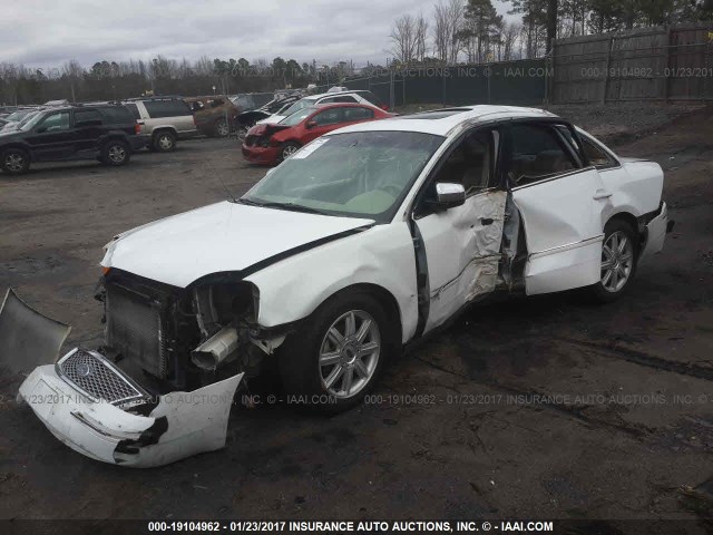 1FAFP25175G186160 - 2005 FORD FIVE HUNDRED LIMITED WHITE photo 2