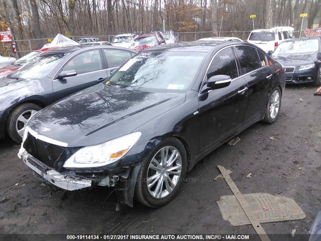 KMHGC4DE5AU079531 - 2010 HYUNDAI GENESIS 3.8L BLACK photo 2