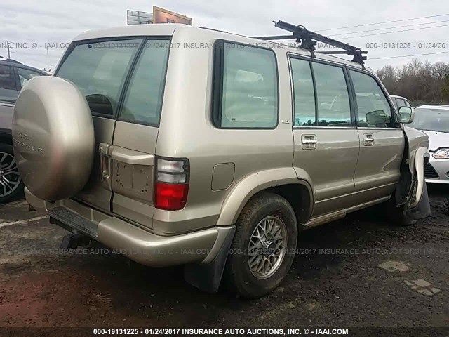 JACDJ58X627J04644 - 2002 ISUZU TROOPER S/LS/LIMITED TAN photo 4