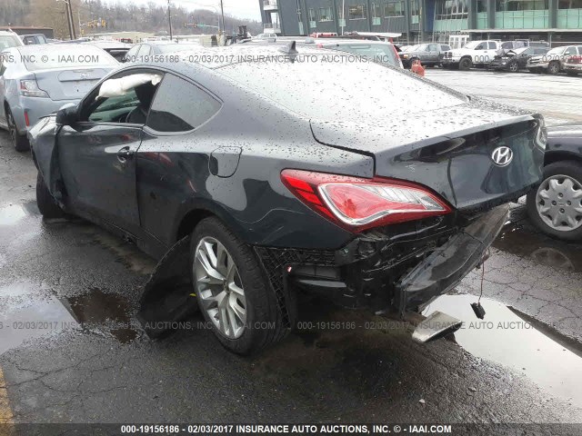 KMHHT6KD6DU105391 - 2013 HYUNDAI GENESIS COUPE 2.0T BLACK photo 3