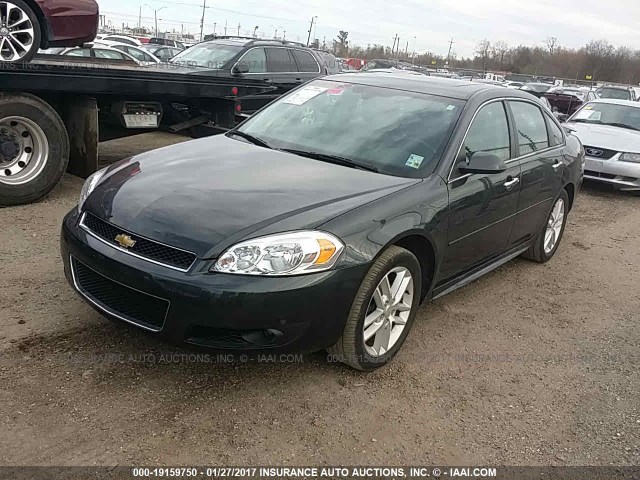 2G1WC5E38E1101955 - 2014 CHEVROLET IMPALA LIMITED LTZ GRAY photo 2