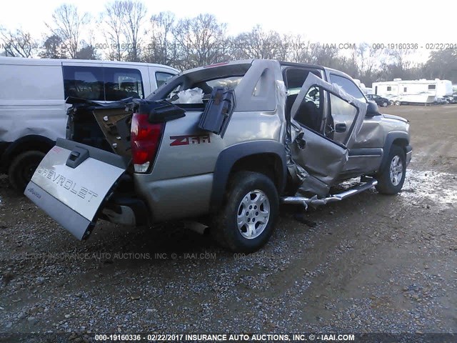 3GNEC13TX3G213537 - 2003 CHEVROLET AVALANCHE C1500 TAN photo 4