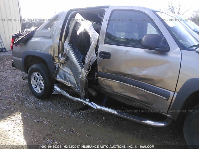 3GNEC13TX3G213537 - 2003 CHEVROLET AVALANCHE C1500 TAN photo 6