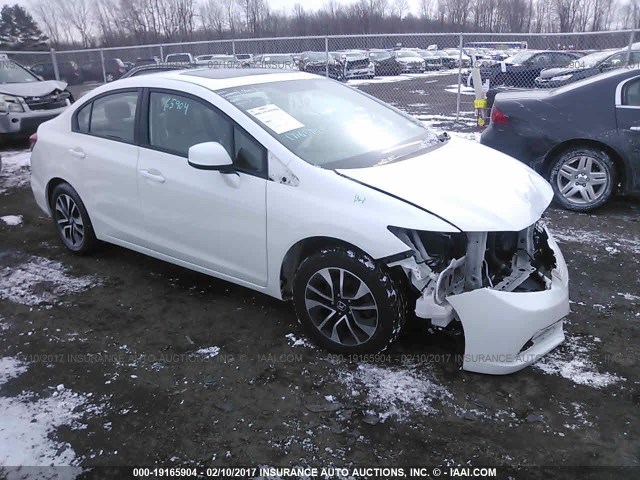 19XFB2F94DE267340 - 2013 HONDA CIVIC EXL WHITE photo 1