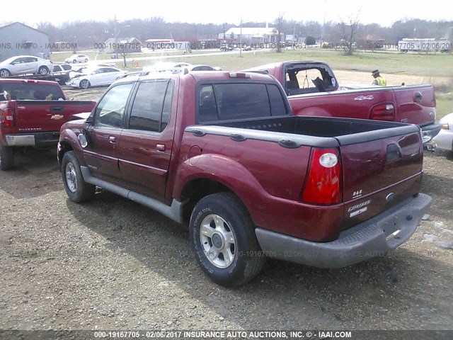 1FMZU67E91UA98791 - 2001 FORD EXPLORER SPORT TR  MAROON photo 3