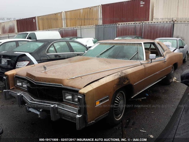 6L47S7Q195377 - 1977 CADILLAC ELDORADO GOLD photo 2