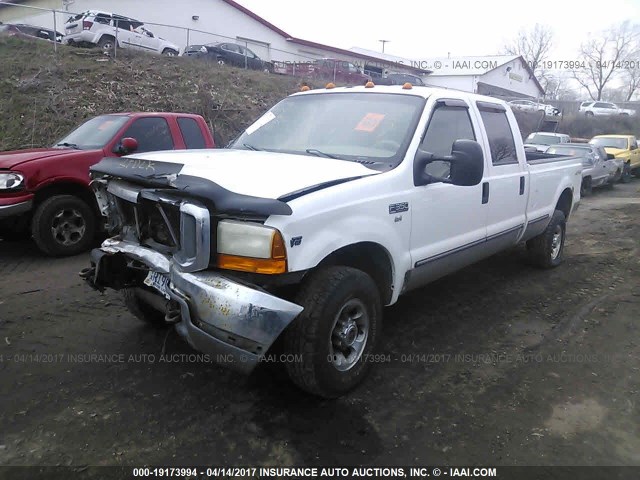 1FTSW31S5XED62301 - 1999 FORD F350 SRW SUPER DUTY WHITE photo 2