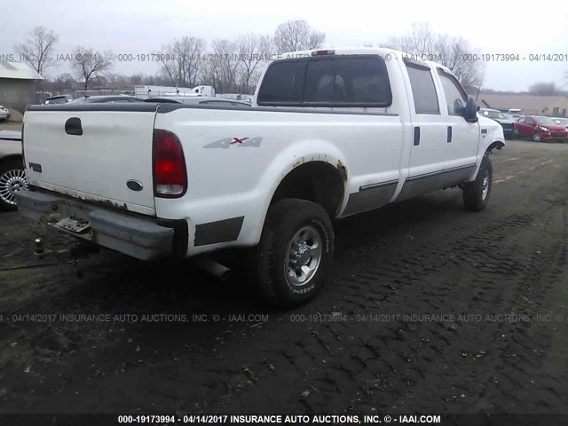 1FTSW31S5XED62301 - 1999 FORD F350 SRW SUPER DUTY WHITE photo 4