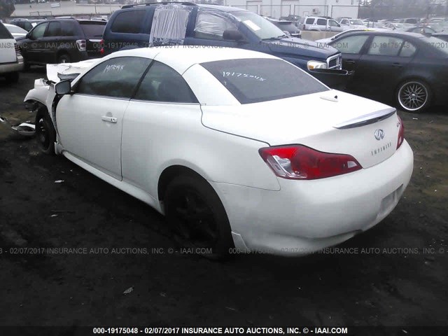 JNKCV66E49M722001 - 2009 INFINITI G37 SPORT WHITE photo 3