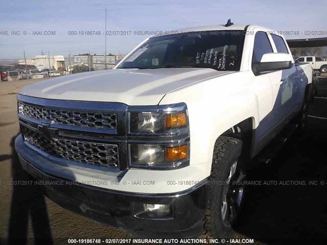 3GCPCREC6FG491921 - 2015 CHEVROLET SILVERADO C1500 LT WHITE photo 2