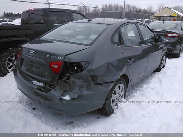 KMHDU46D38U526324 - 2008 HYUNDAI ELANTRA GLS/SE/LIMITED GRAY photo 4