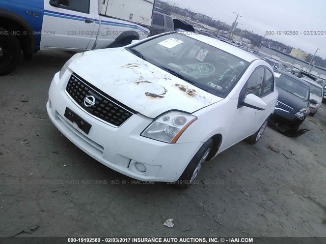 3N1AB61E78L645760 - 2008 NISSAN SENTRA 2.0/2.0S/2.0SL WHITE photo 2