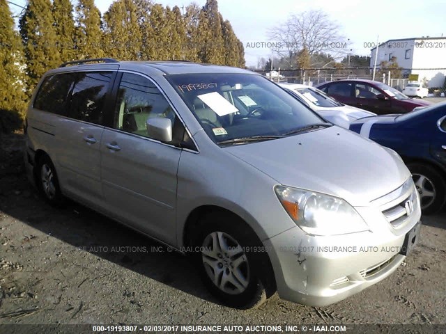 5FNRL38607B442913 - 2007 HONDA ODYSSEY EXL SILVER photo 1