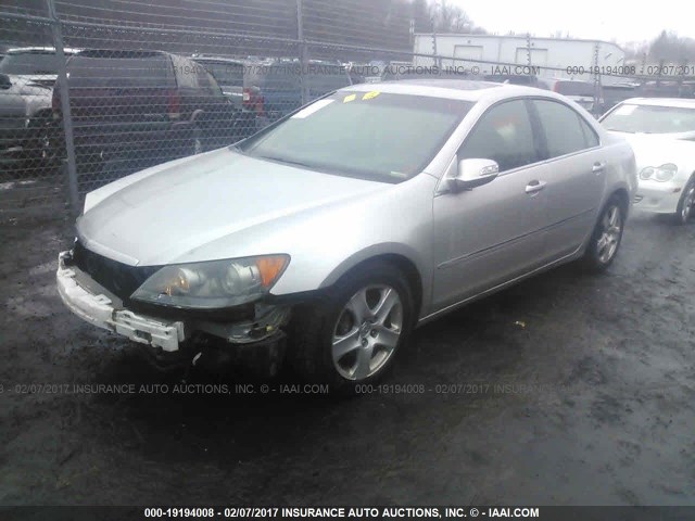 JH4KB16556C003154 - 2006 ACURA RL GRAY photo 2