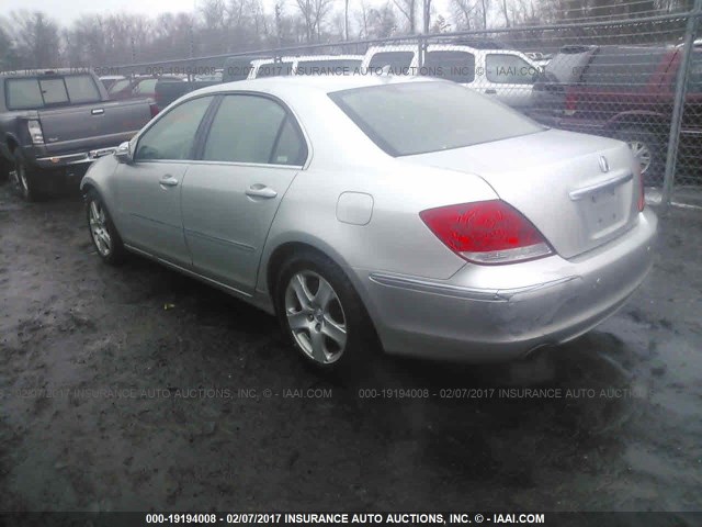 JH4KB16556C003154 - 2006 ACURA RL GRAY photo 3