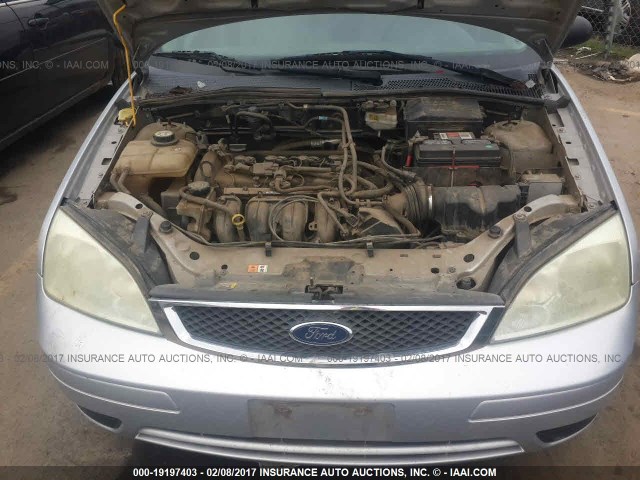 1FAFP34N97W111740 - 2007 FORD FOCUS ZX4/S/SE/SES 银色 照片 10