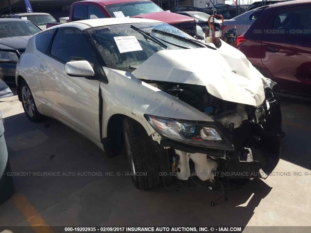 JHMZF1D66CS005463 - 2012 HONDA CR-Z EX WHITE photo 1