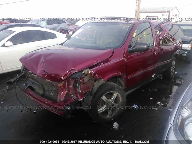 1GNDV23L75D208565 - 2005 CHEVROLET UPLANDER LS MAROON photo 2