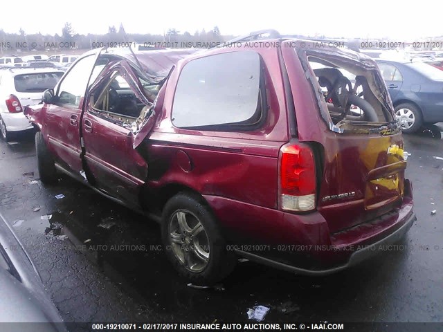 1GNDV23L75D208565 - 2005 CHEVROLET UPLANDER LS MAROON photo 3