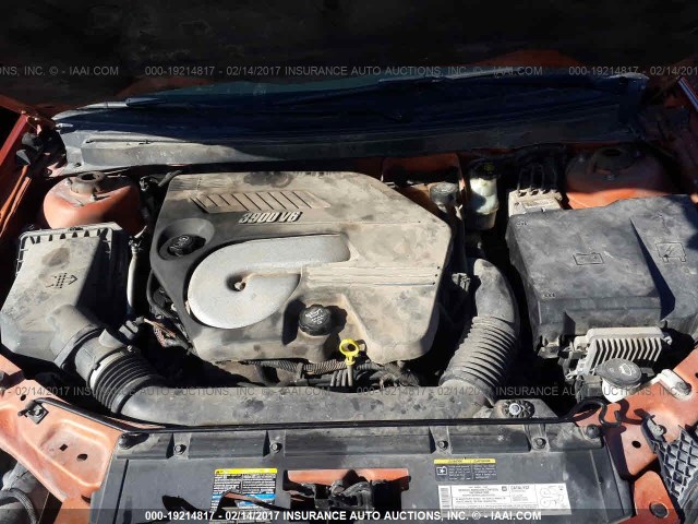 1G2ZM551864170414 - 2006 PONTIAC G6 GTP ORANGE photo 10