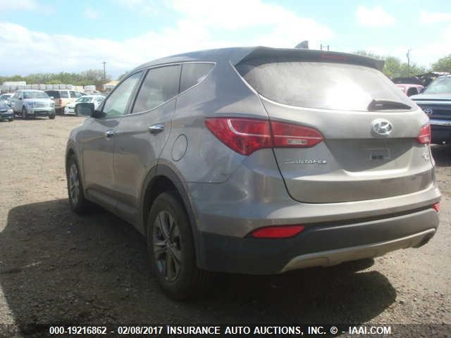 5XYZTDLB1EG193974 - 2014 HYUNDAI SANTA FE SPORT  GRAY photo 3