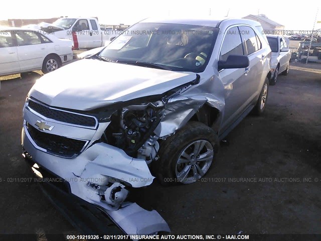 2GNALAEK1F1121278 - 2015 CHEVROLET EQUINOX LS SILVER photo 2