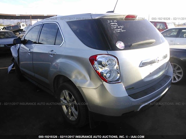 2GNALAEK1F1121278 - 2015 CHEVROLET EQUINOX LS SILVER photo 3