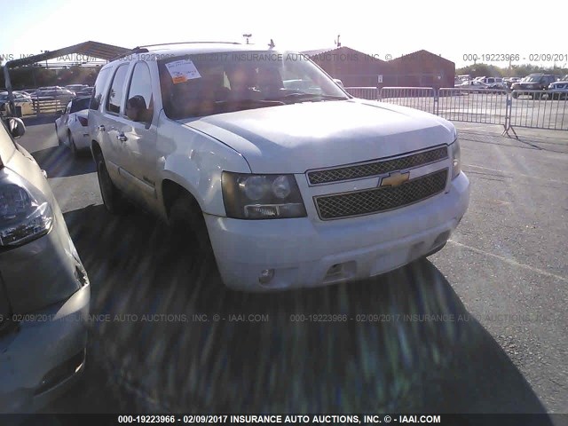 1GNFC13087R310896 - 2007 CHEVROLET TAHOE C1500 WHITE photo 1