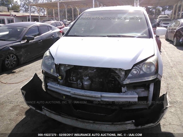 5FNRL38666B419358 - 2006 HONDA ODYSSEY EXL თეთრი ფოტო 6