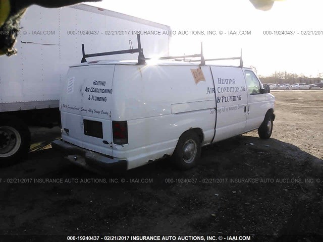 1FTSS34LX3HB69621 - 2003 FORD ECONOLINE E350 SUPER DUTY VAN WHITE photo 4