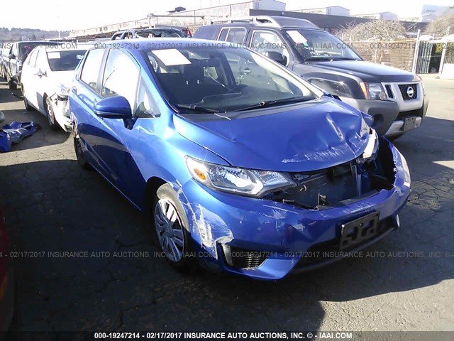 JHMGK5H5XGX017586 - 2016 HONDA FIT LX BLUE photo 1