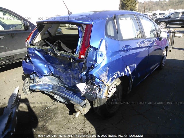 JHMGK5H5XGX017586 - 2016 HONDA FIT LX BLUE photo 4