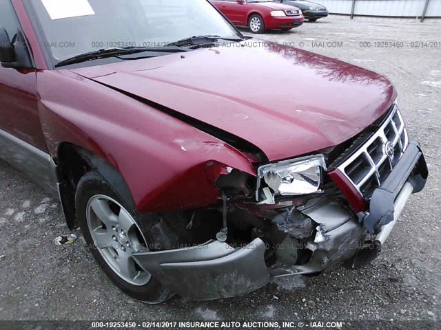 JF1SF6558YH700317 - 2000 SUBARU FORESTER S Qırmızı foto 6