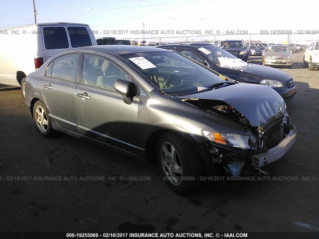 19XFA1F55BE038186 - 2011 HONDA CIVIC LX GRAY photo 1