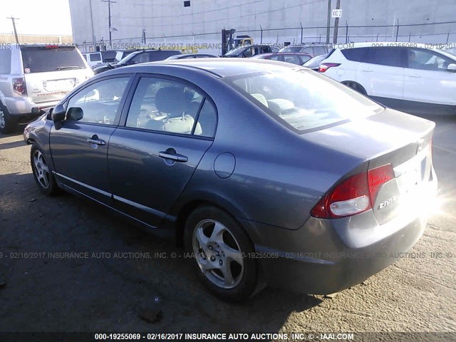 19XFA1F55BE038186 - 2011 HONDA CIVIC LX GRAY photo 3