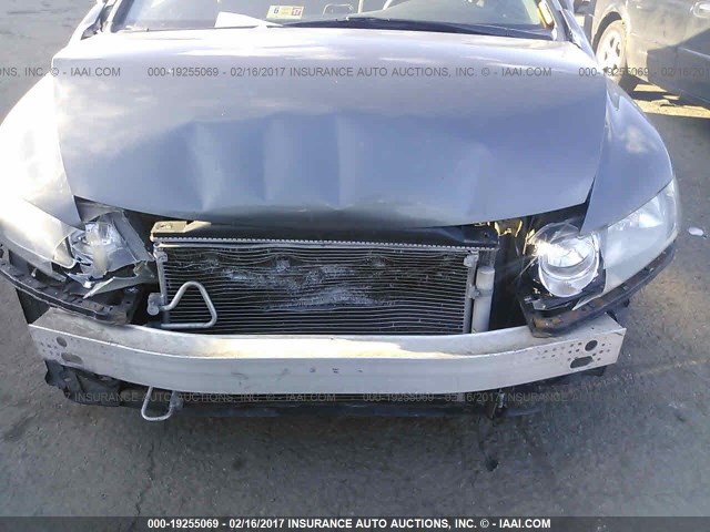 19XFA1F55BE038186 - 2011 HONDA CIVIC LX GRAY photo 6