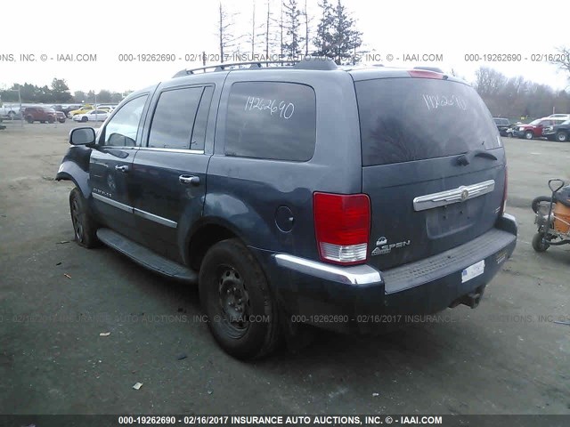1A8HW58N78F107580 - 2008 CHRYSLER ASPEN LIMITED BLUE photo 3