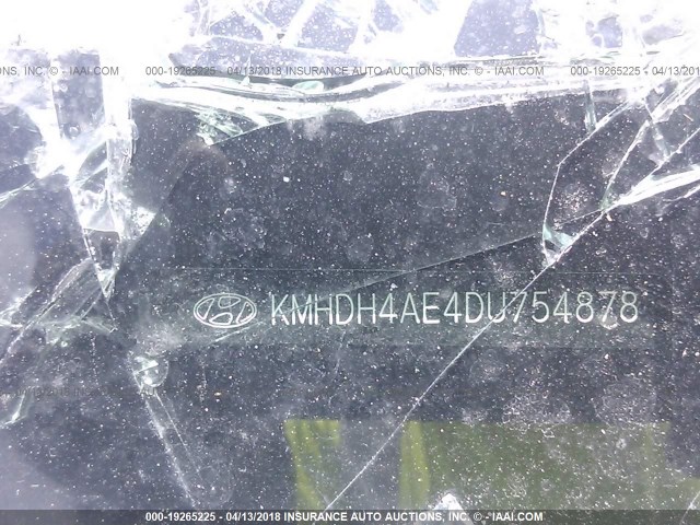 KMHDH4AE4DU754878 - 2013 HYUNDAI ELANTRA GLS/LIMITED SILVER photo 9