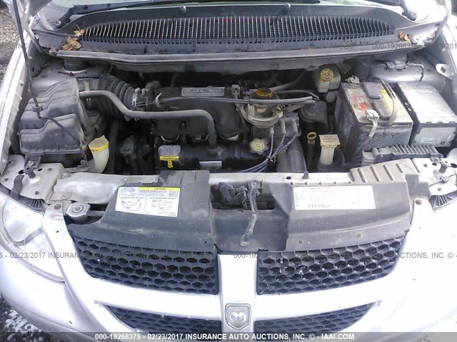 1B4GP44392B724974 - 2002 DODGE GRAND CARAVAN SPORT SILVER photo 10