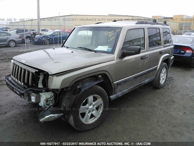 1J8HG48K86C188195 - 2006 JEEP COMMANDER BROWN photo 2