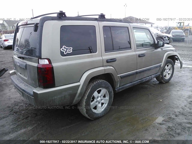 1J8HG48K86C188195 - 2006 JEEP COMMANDER BROWN photo 4