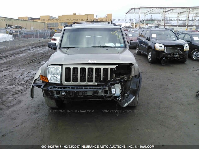 1J8HG48K86C188195 - 2006 JEEP COMMANDER BROWN photo 6