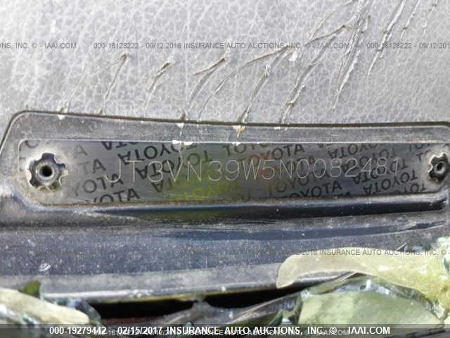 JT3VN39W5N0082481 - 1992 TOYOTA 4RUNNER VN39 SR5 黑色 照片 9