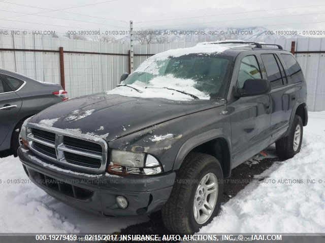 1D4HS48N53F605253 - 2003 DODGE DURANGO SLT GRAY photo 2