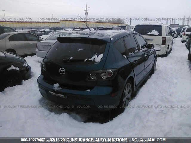 JM1BK343871627199 - 2007 MAZDA 3 HATCHBACK BLUE photo 4