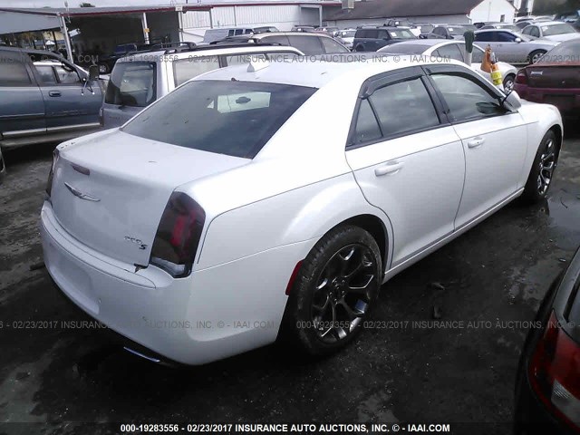 2C3CCABG0FH781504 - 2015 CHRYSLER 300 S WHITE photo 4