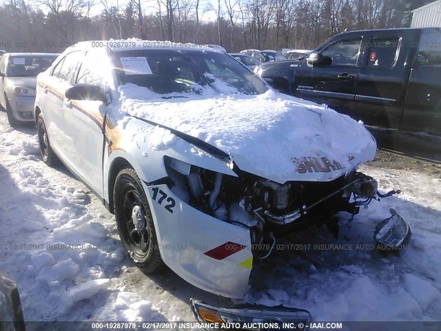 1FAHP2L80GG128242 - 2016 FORD TAURUS POLICE INTERCEPTOR WHITE photo 1