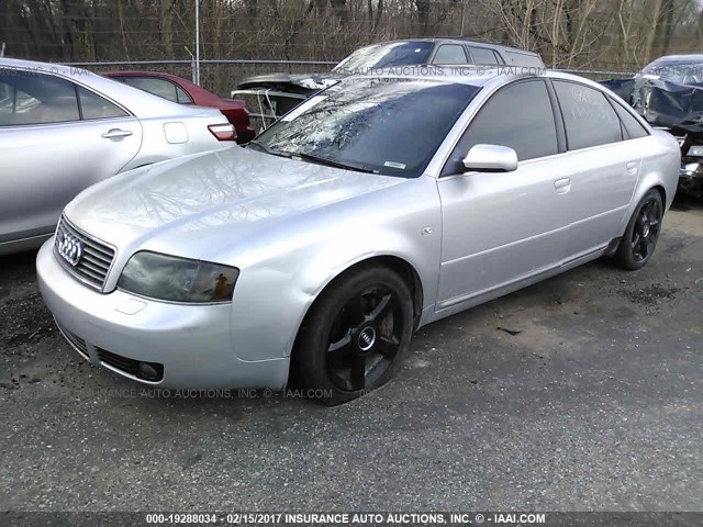 WAULD64B83N108192 - 2003 AUDI A6 2.7T QUATTRO SILVER photo 2