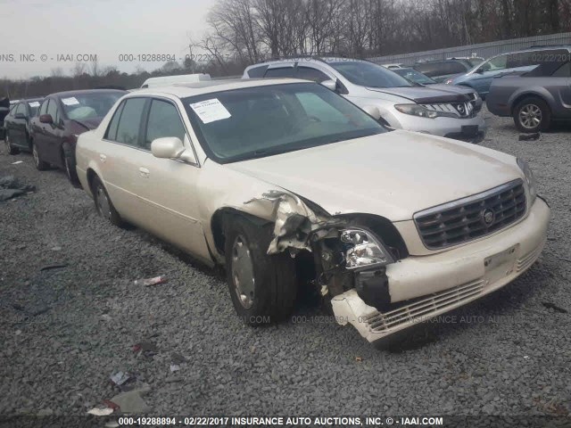 1G6KE54Y2YU285573 - 2000 CADILLAC DEVILLE DHS WHITE photo 1