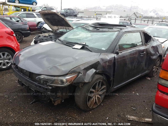 JTKJF5C79FJ009915 - 2015 TOYOTA SCION TC 灰色 照片 2